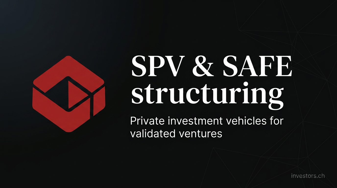 SPV Investment Structuring for Startups | Investors.ch